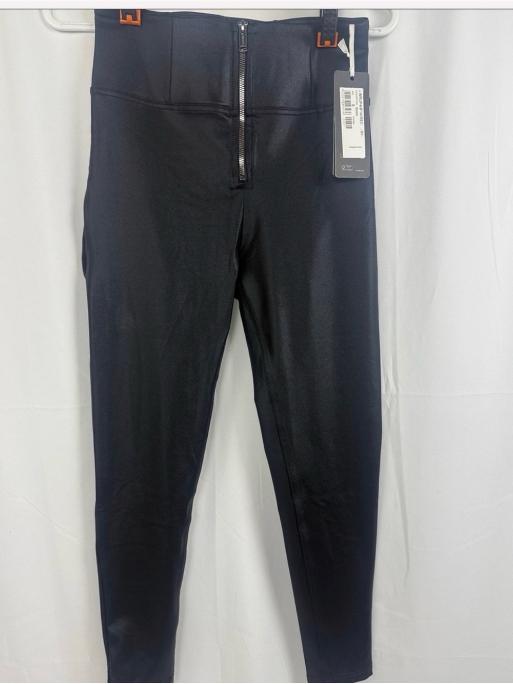 Freddy Black Skinny Shiny High-Waist Pants